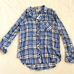 Thread & Supply Blue Plaid Flannel